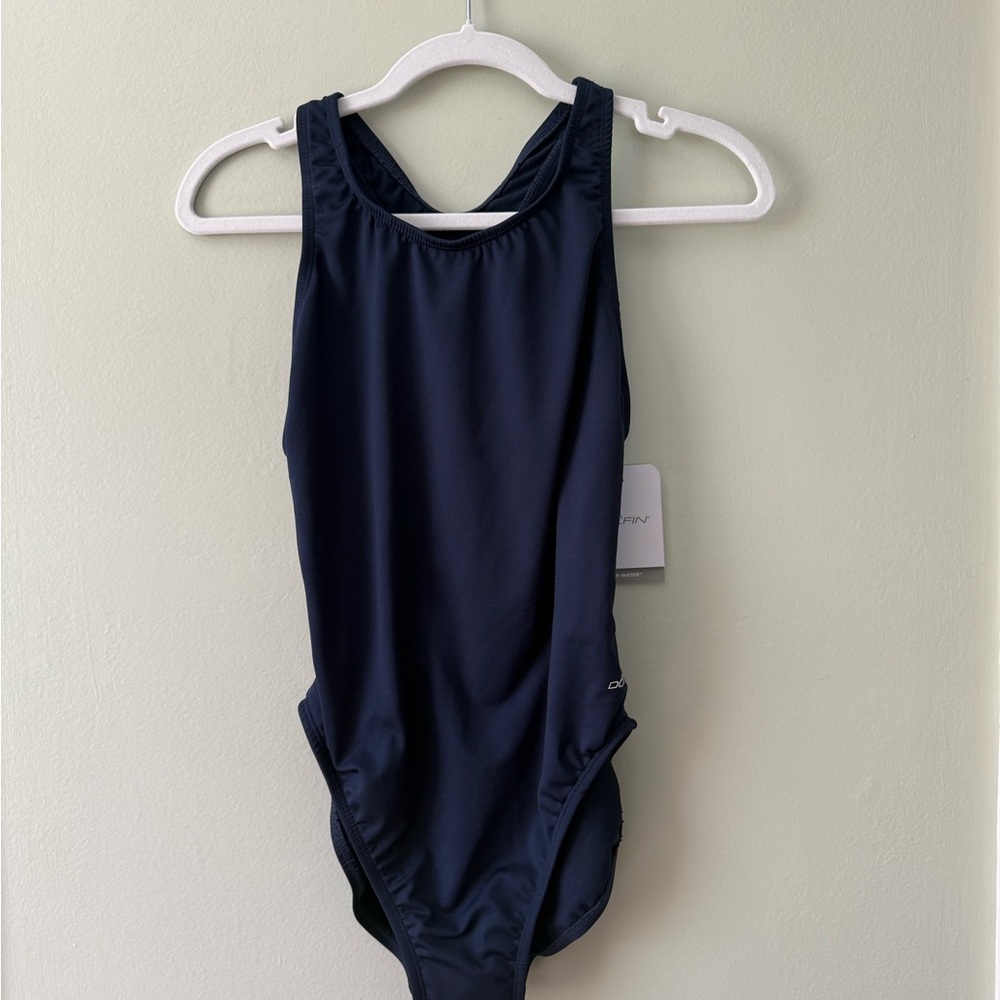Navy Blue One Piece Swimsuit